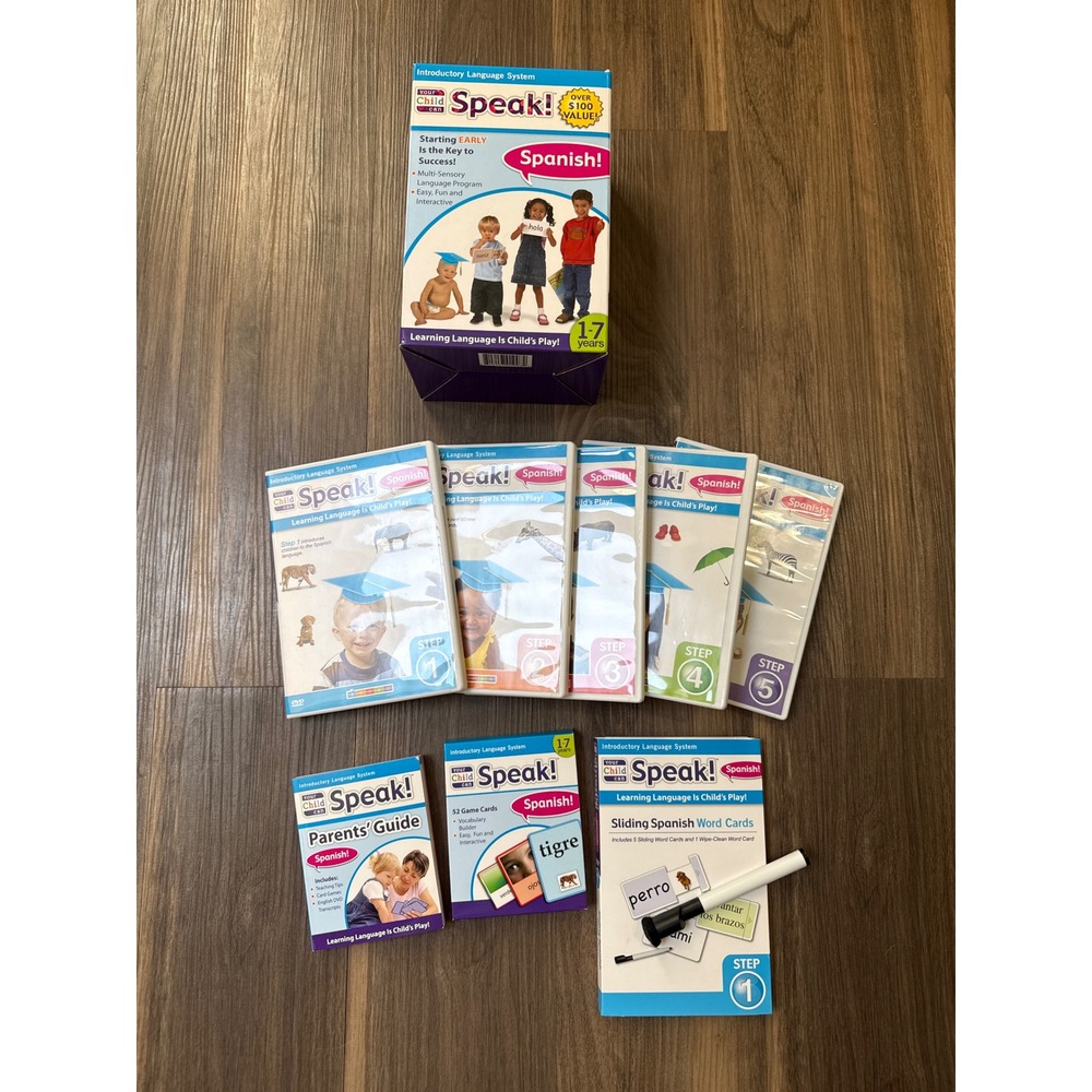 Your Child Can Speak! Spanish Language System Kids Ages 1-7 Multi-Sensory DVDs